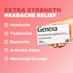 Genexa Maximum Strength Antacid chewables for quick heartburn relief after meals.