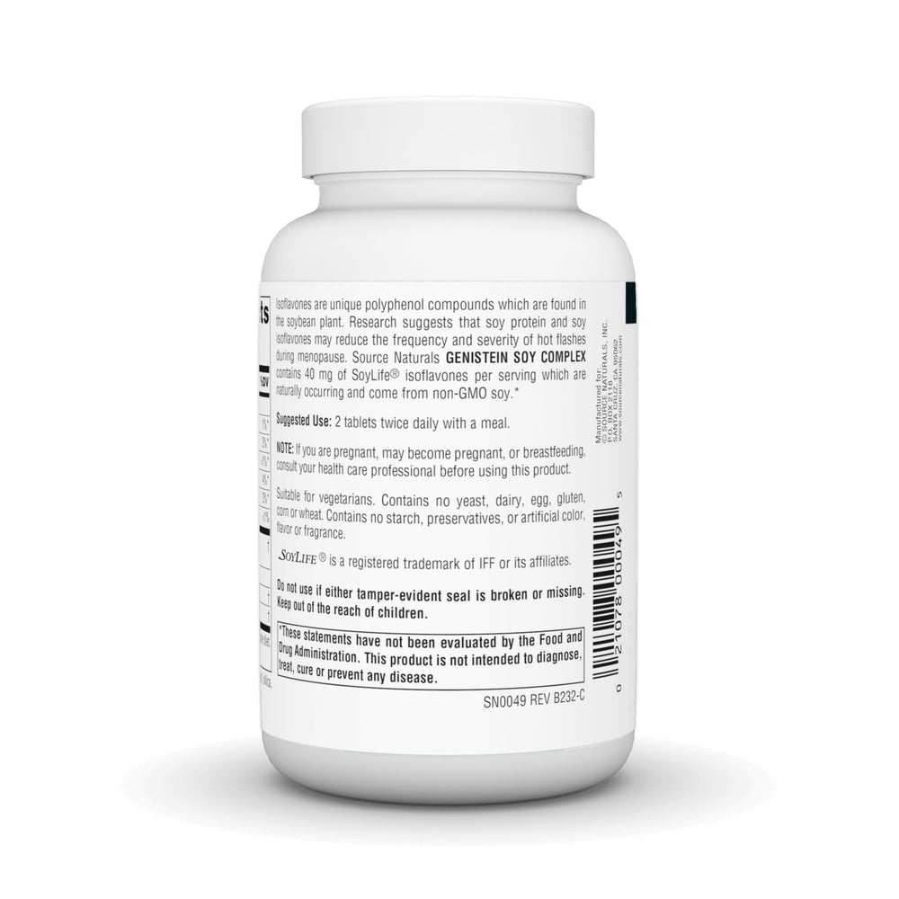 Graphic showing 40 mg SoyLife isoflavones per tablet