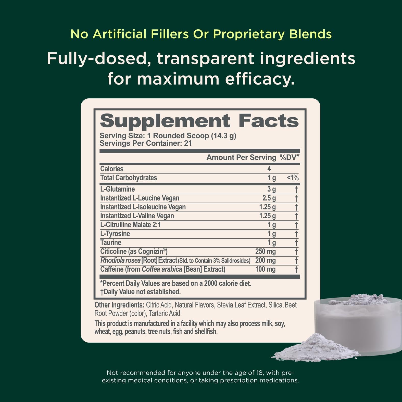 Genius BCAA Powder Rhodiola image