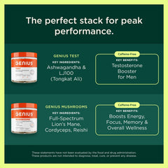 Genius Brand estrogen balance made in USA label emphasizing vegan ingredients.