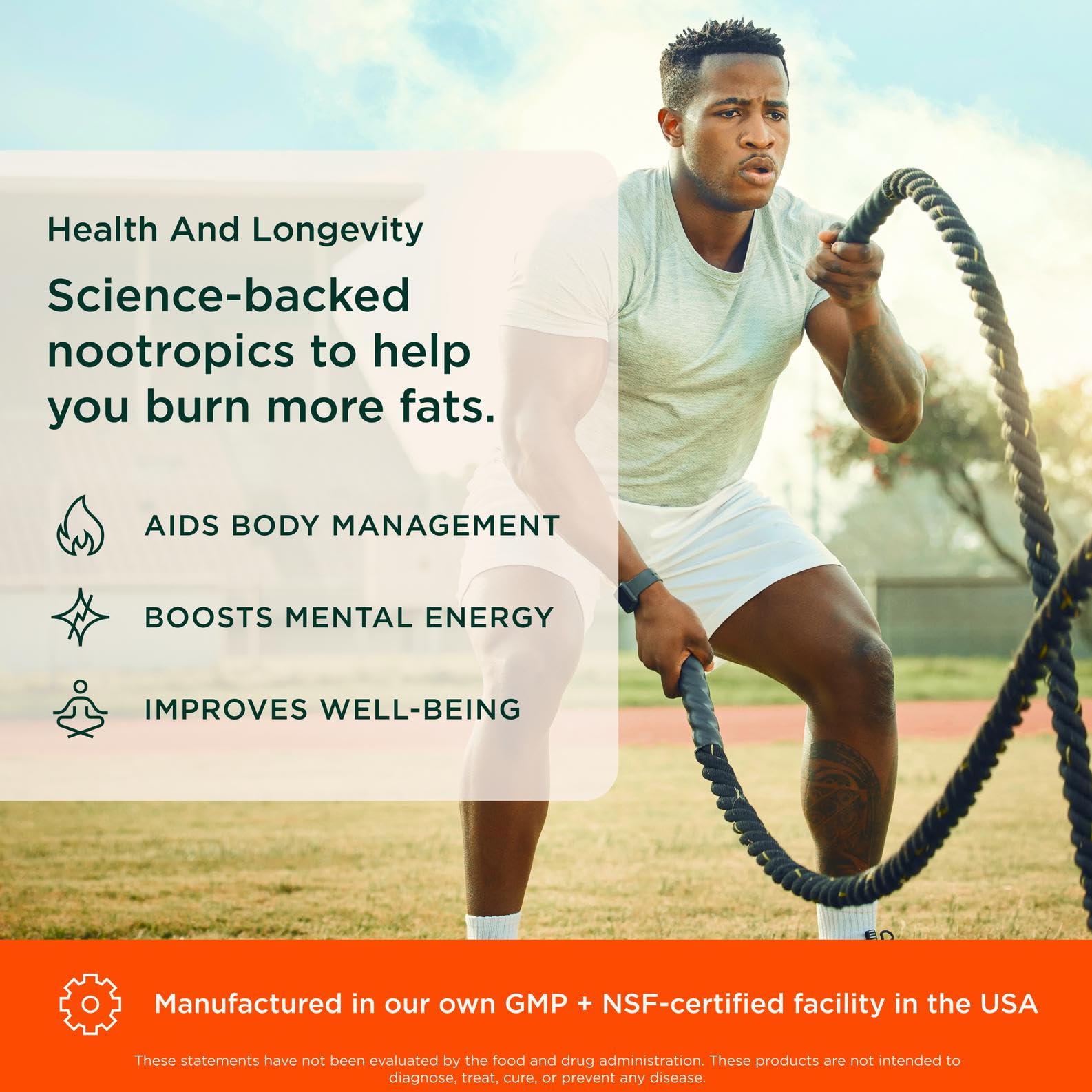 NSF-certified facility and USA-made label