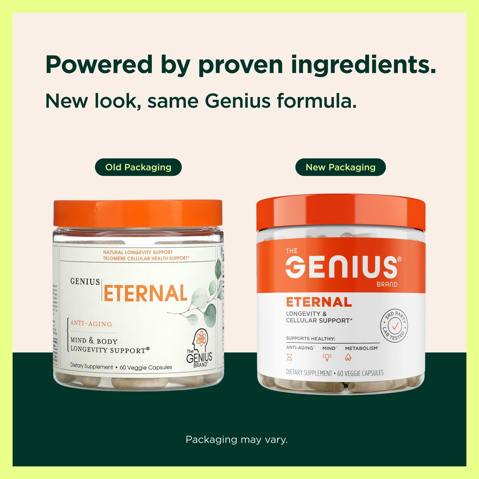 Genius Eternal bottle side view