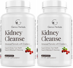 Genius Herbals Kidney Cleanse bottle and label