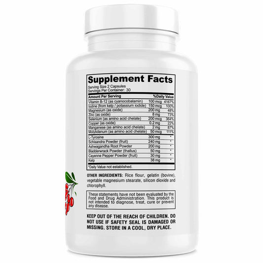 Close-up of Thyroid Support capsules