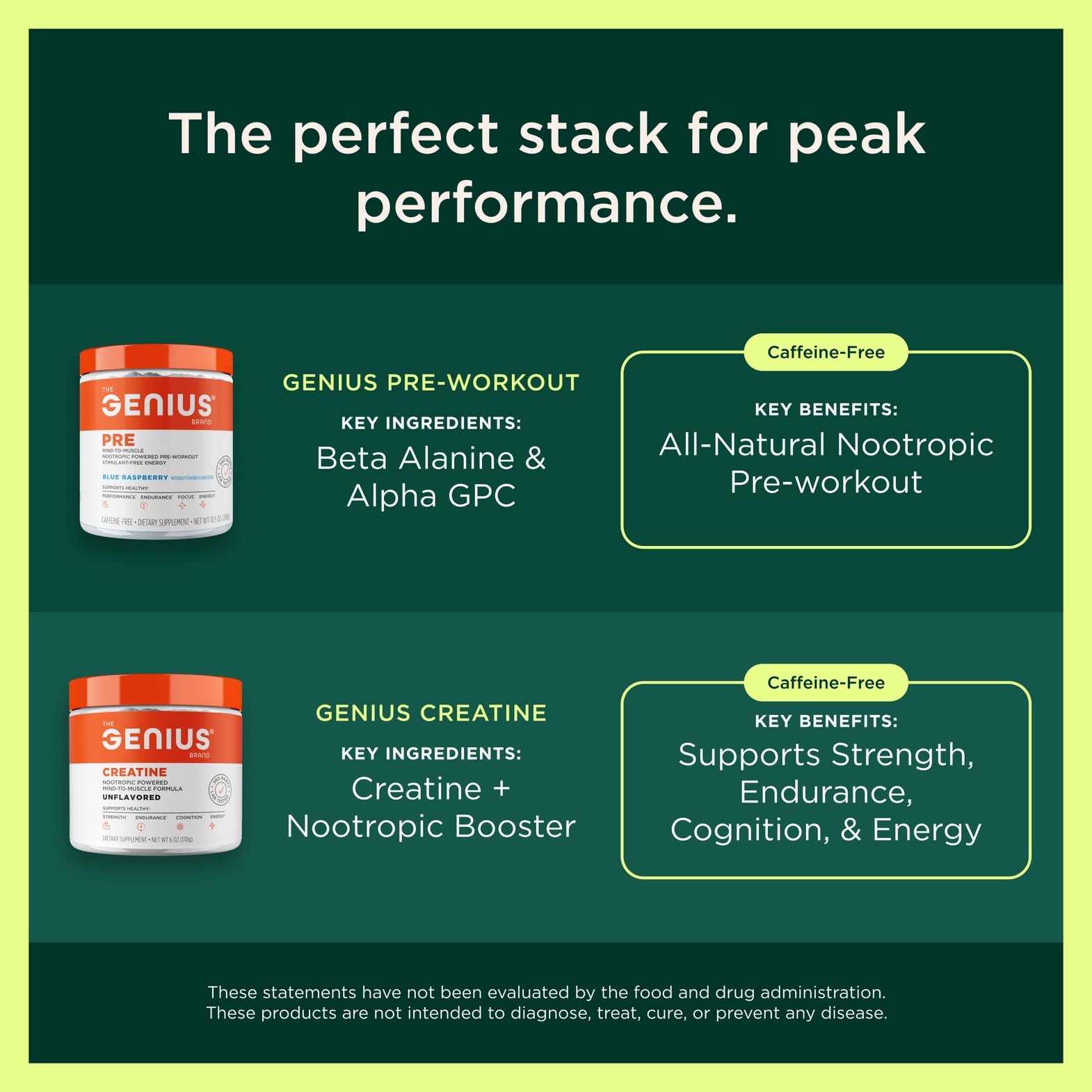 Vegan and gluten-free indicators on Genius L-Arginine packaging