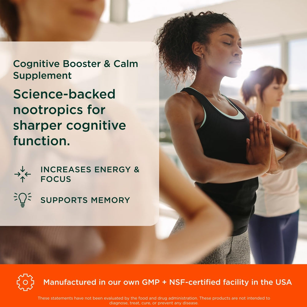 Calm focus concept with Genius Mindfulness branding