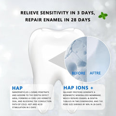 Gentle toothpaste formula suitable for sensitive teeth