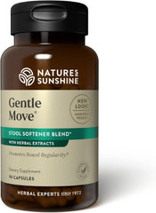 Nature's Sunshine Gentle Move bottle highlighting daily regularity