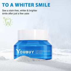 All-natural enamel-safe formula label on packaging