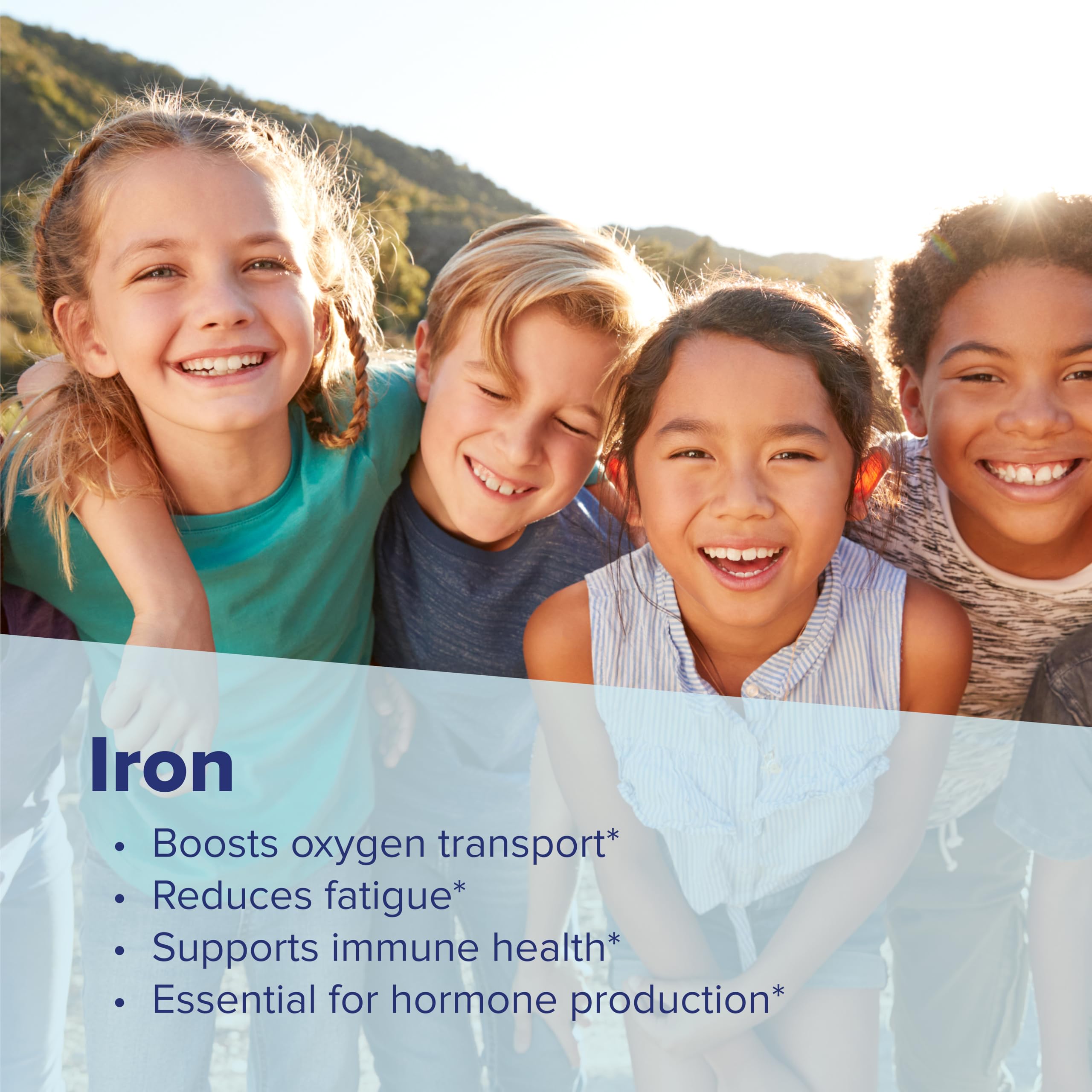 Low dose 5 mg iron tablet gentle on the stomach