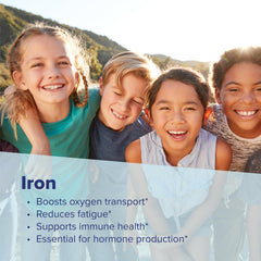 Low dose 5 mg iron tablet gentle on the stomach