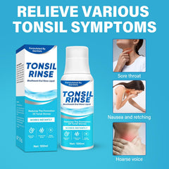 Gentle tonsil care liquid designed for daily use