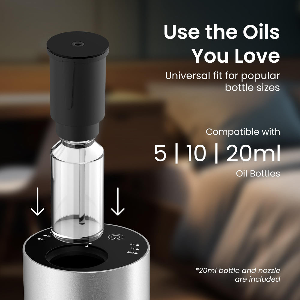 LiteMist compact size with 0.7oz bottle