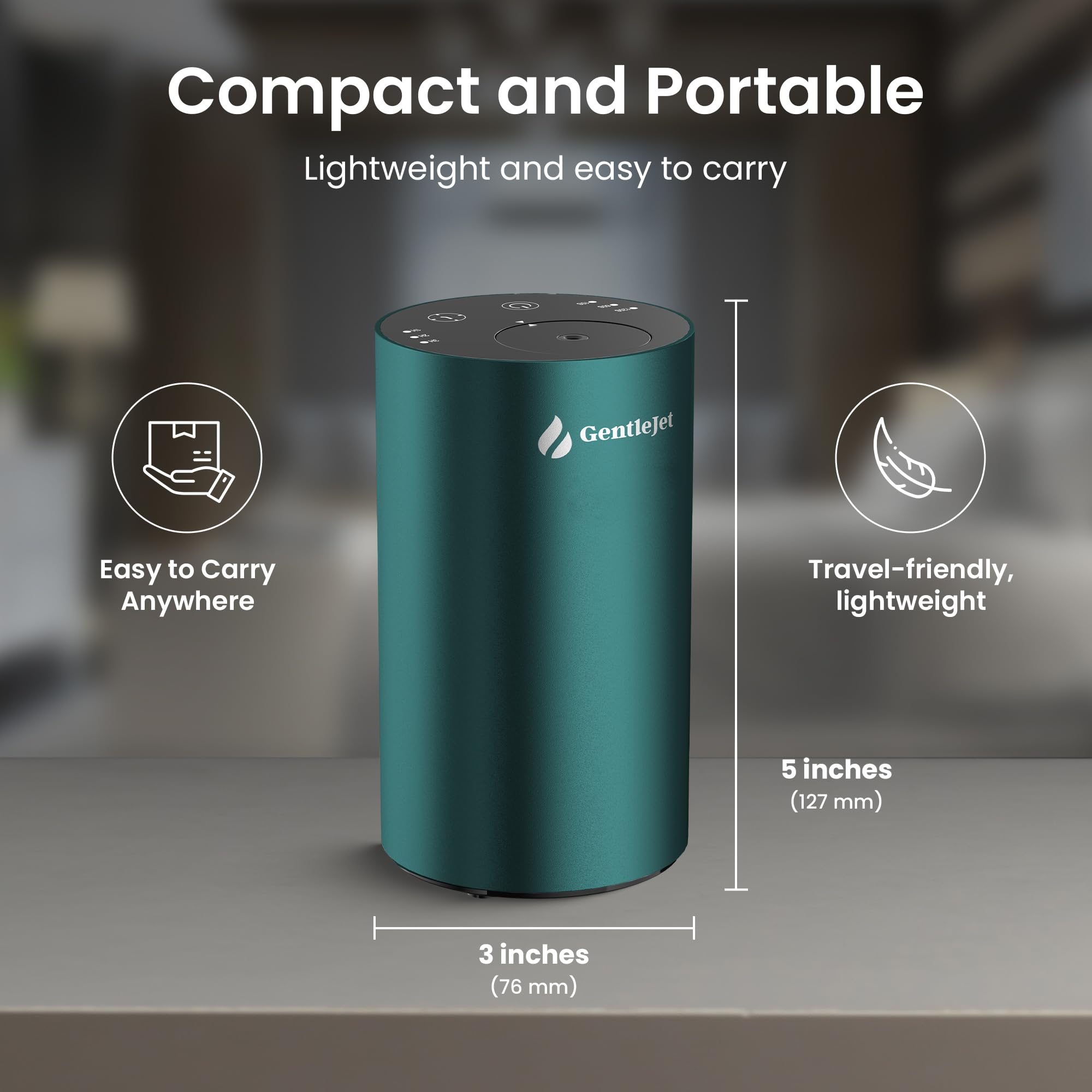Product packaging and included bottle for LiteMist