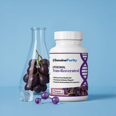 Lifestyle shot with bottle and glass showing usage