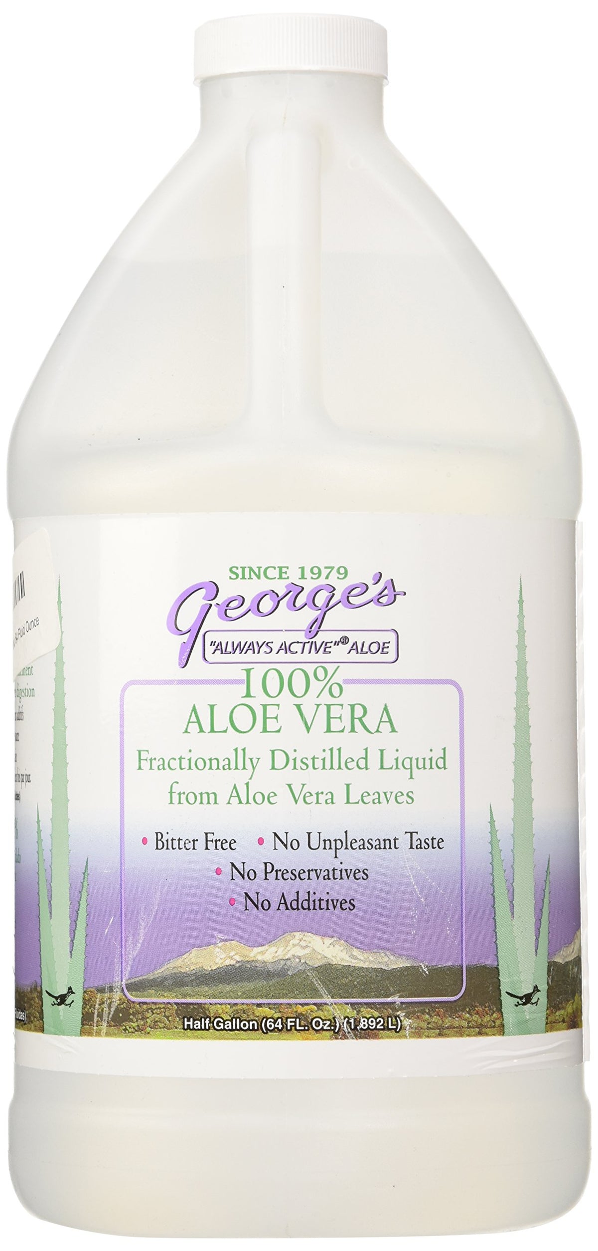 George's Always Active Aloe Vera Softgel bottle, 64 oz