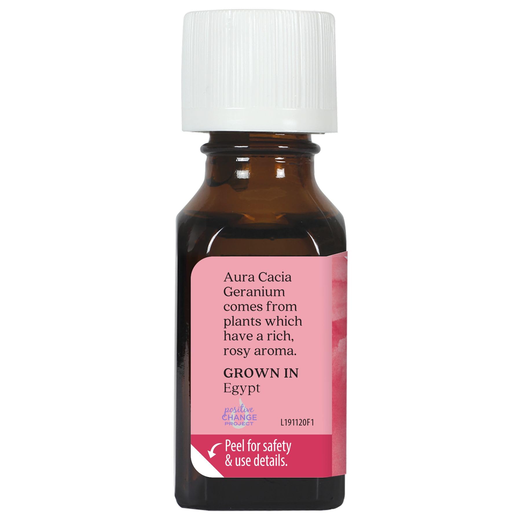 Geranium essential oil aroma close-up