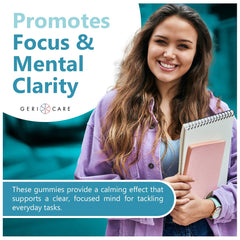 Bottle of GeriCare DeStress Gummies