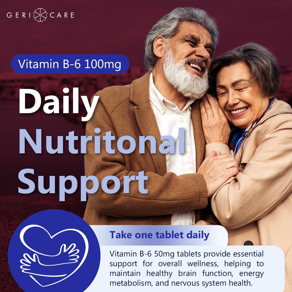 Dosage information for GeriCare Vitamin B-6 100 mg tablets