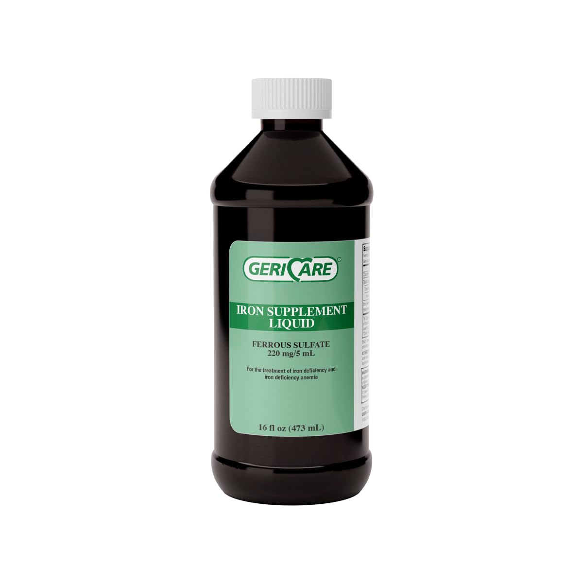 GeriCare 220 high potency liquid iron bottle