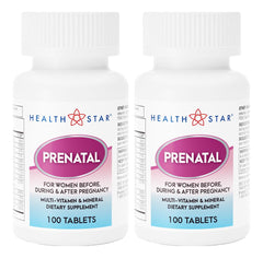 GeriCare Prenatal Multivitamins bottle – 2-pack, 100-count each