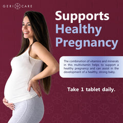 Two bottles of GeriCare prenatal vitamins (100-count each)