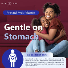 Illustration representing prenatal health: mom and baby