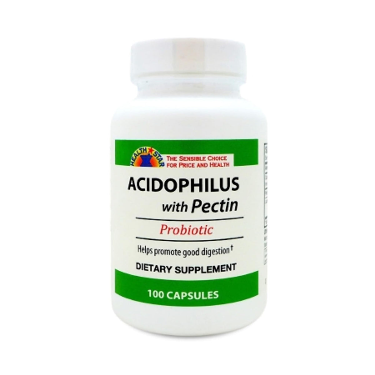 GeriCare Acidophilus with Pectin probiotic bottle – 100 count