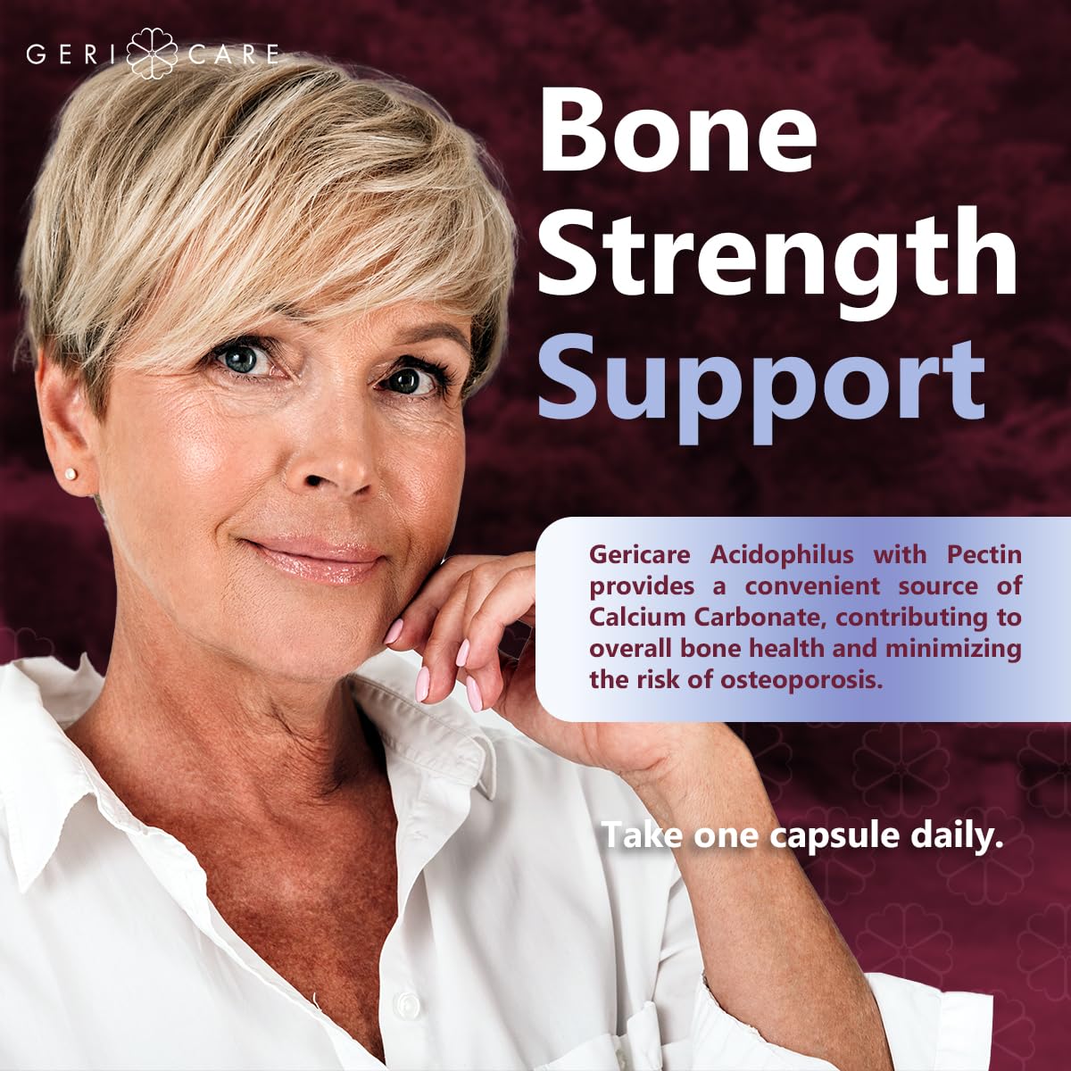 GeriCare Acidophilus with Pectin packaging and label