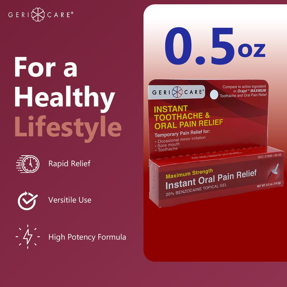 Precision applicator tip close-up for GeriCare Benzocaine 20%