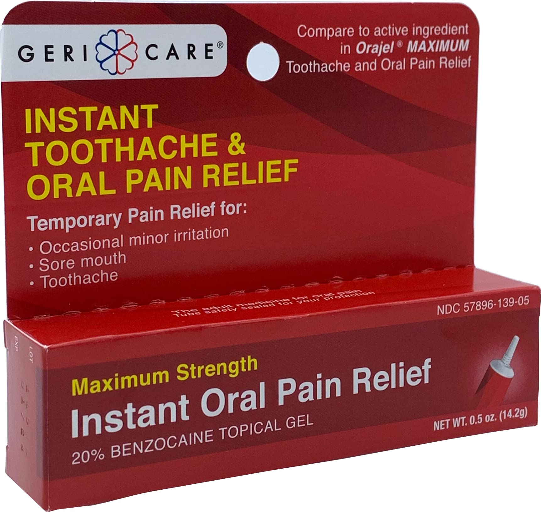 GeriCare Benzocaine 20% for mouth sores relief
