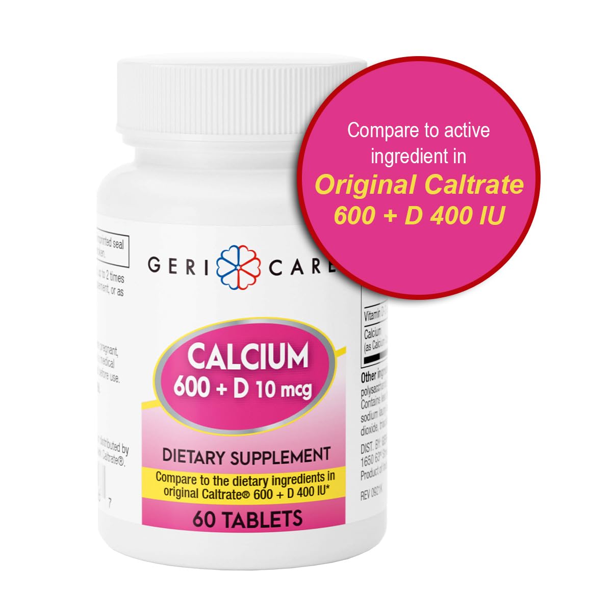 Illustration highlighting dental health and calcium supplement