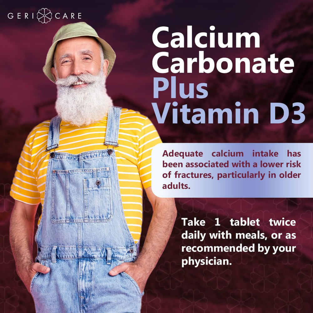 Product image emphasizing dental health and bone health support