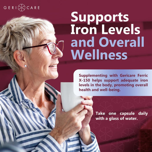 Close-up of Ferric X-150 iron capsule