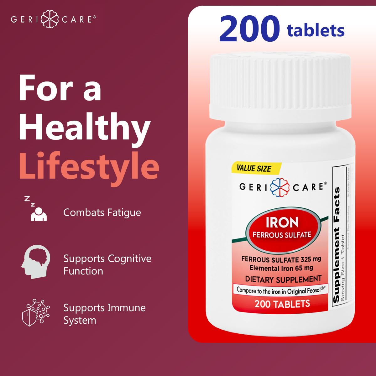 Iron supplement supporting immune function