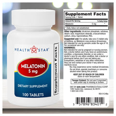 Dosage information for Melatonin 5mg tablets