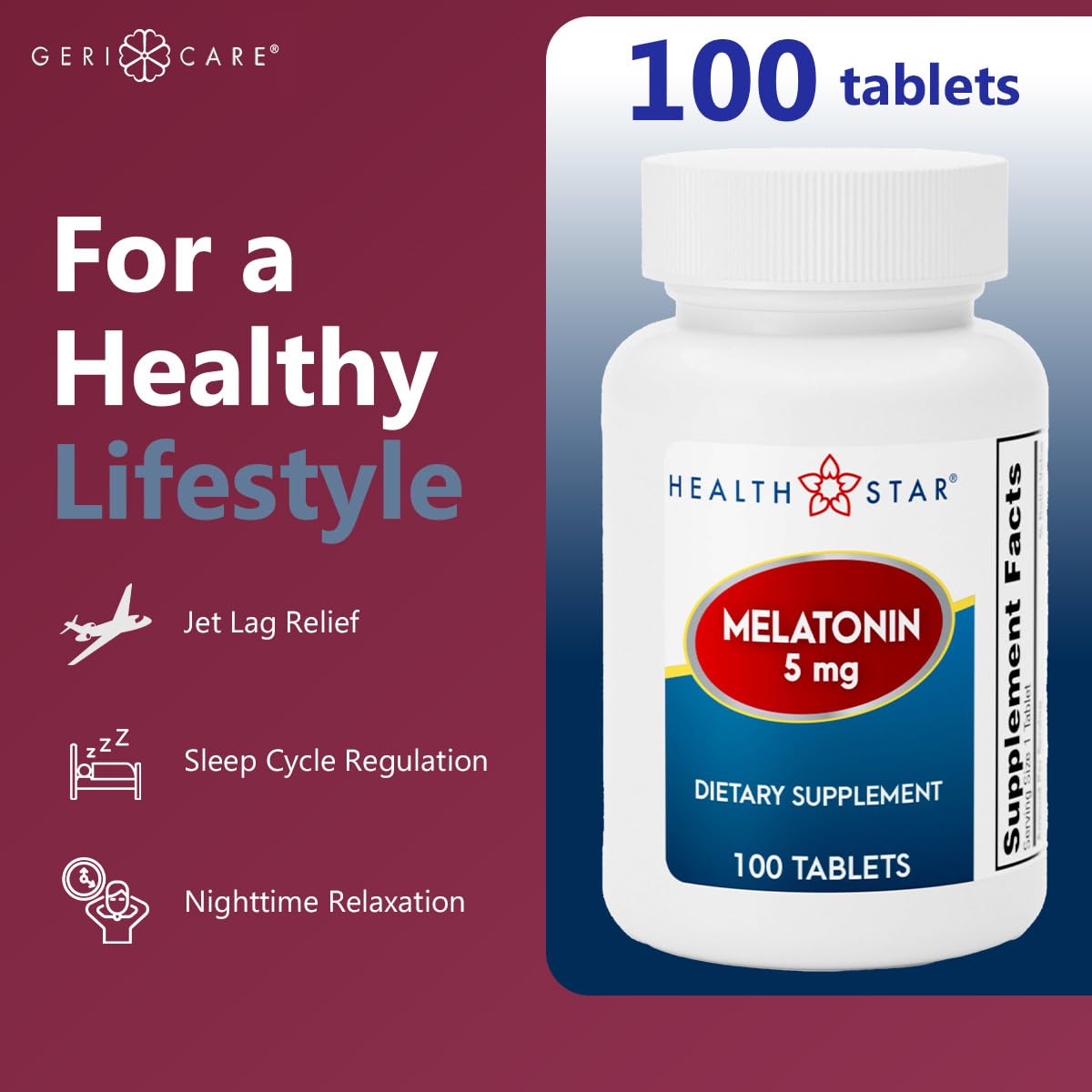 Jet lag relief concept with melatonin