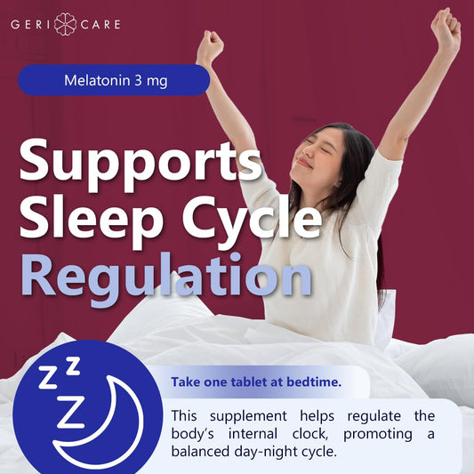 Close-up of melatonin capsules for natural sleep support