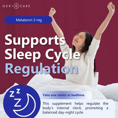 Close-up of melatonin capsules for natural sleep support