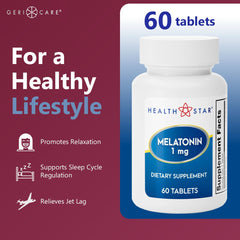 Close-up of melatonin capsule showing precise 1 mg dosage