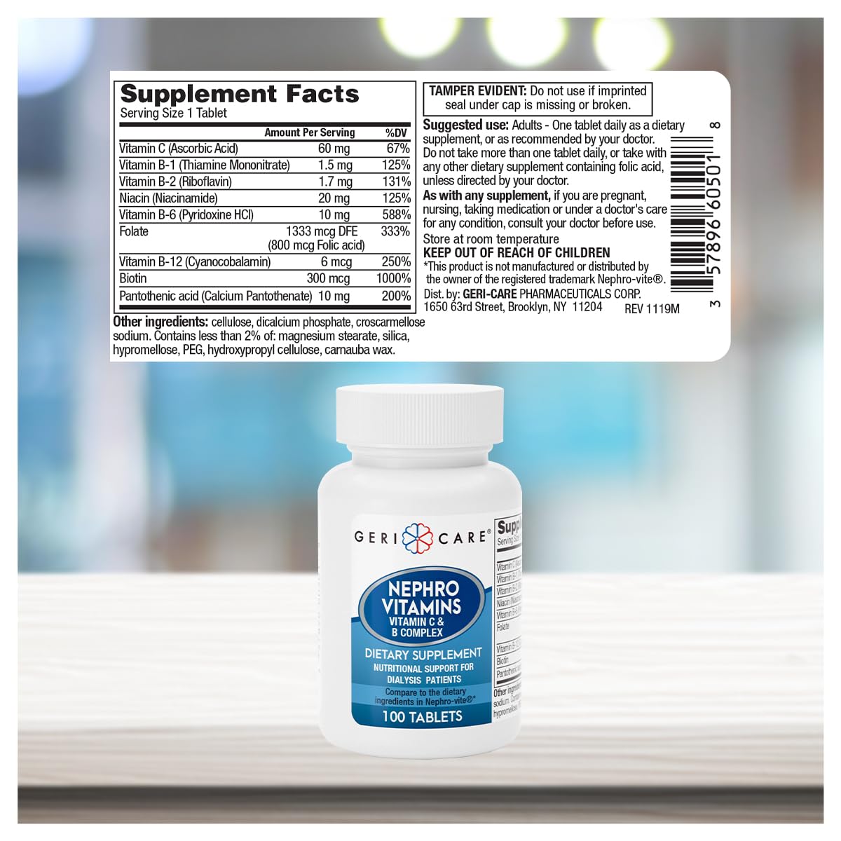 Vitamin C and B-Complex ingredients illustration