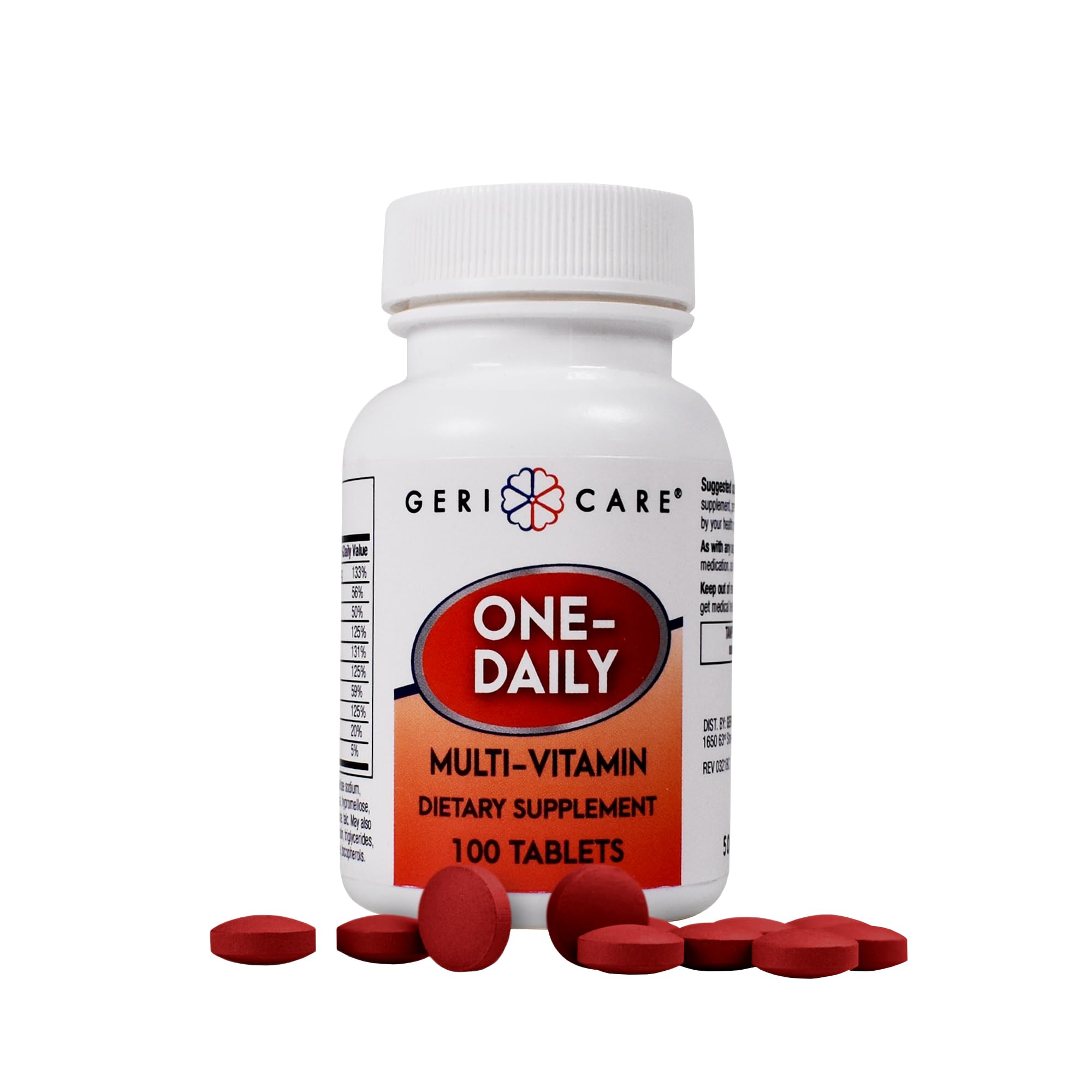 GeriCare One-Daily multi-vitamin bottle front view