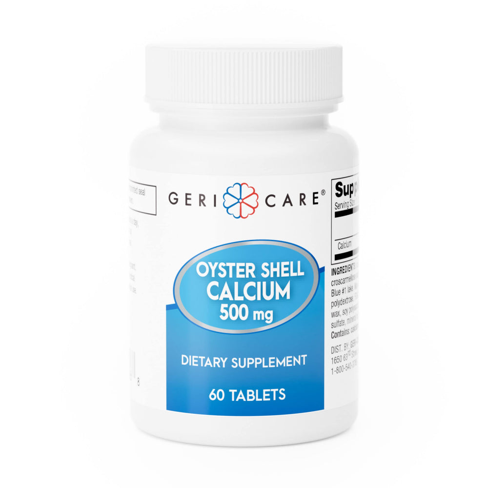 Gericare Oyster Shell Calcium 500 mg bottle