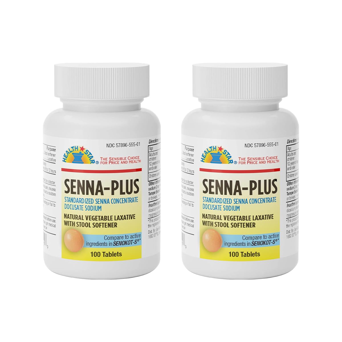 GeriCare Senna Plus bottle front view for gentle relief support