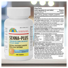 GeriCare Senna Plus tablets close-up for gentle digestive support