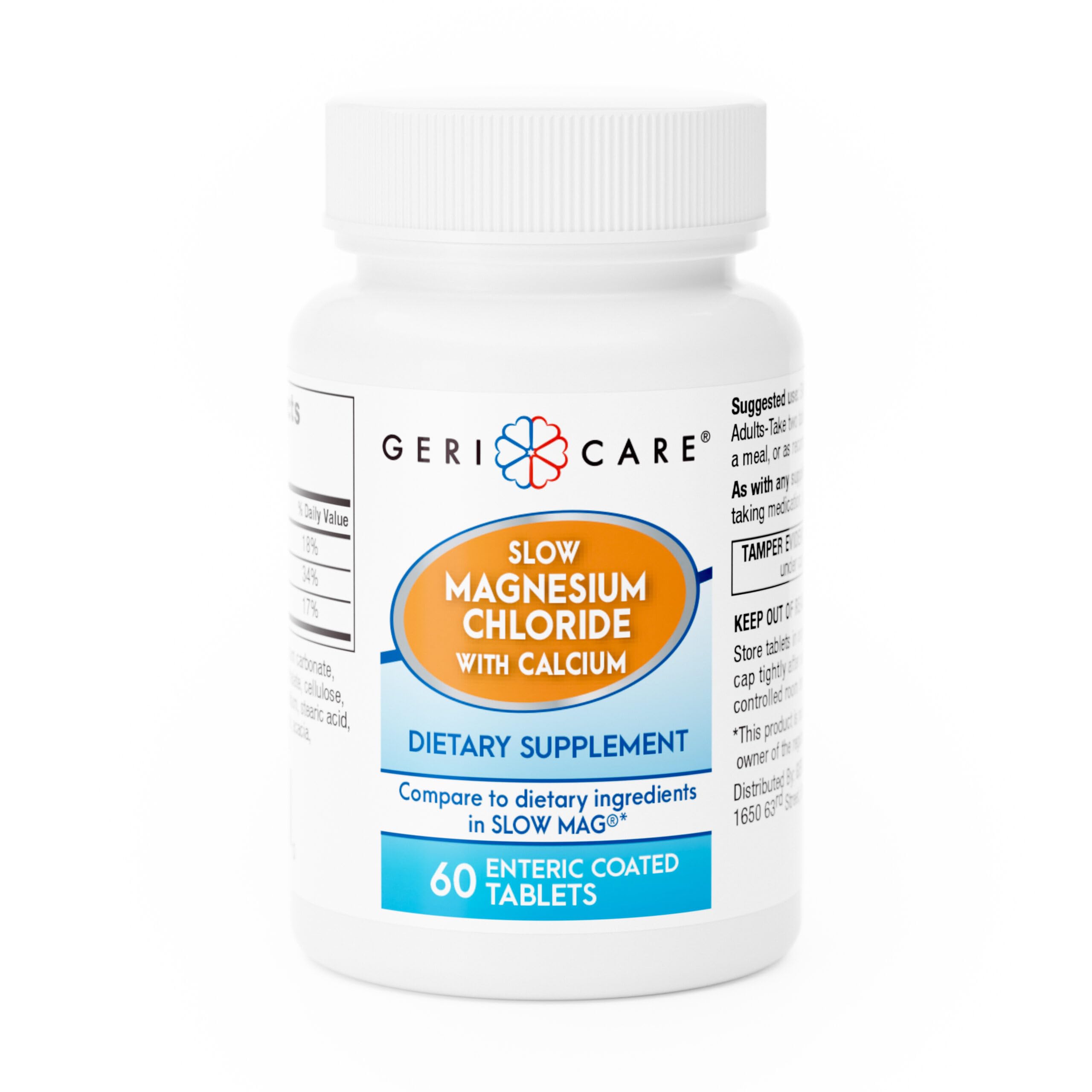 Geri-Care Gericare Slow Magnesium Chloride and Calcium Tablets bottle front
