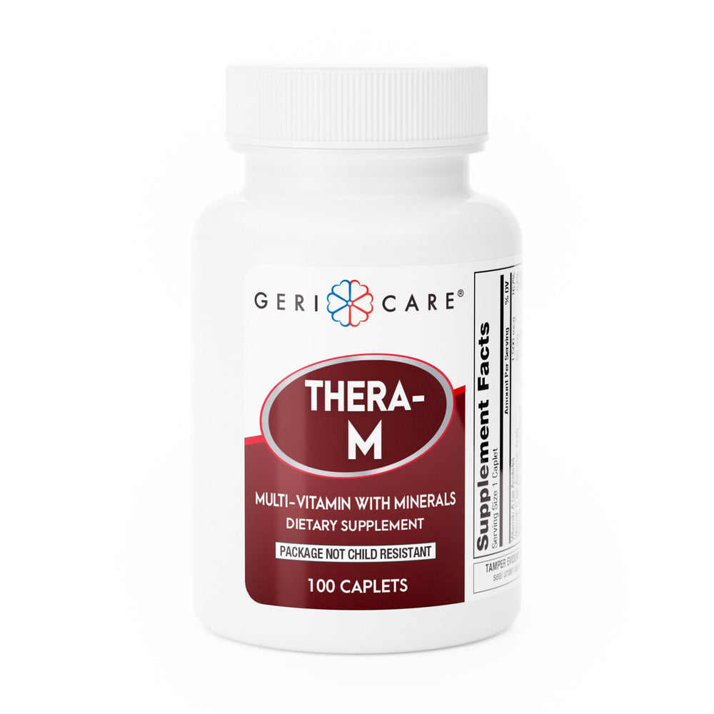 GeriCare Thera M multivitamin caplets front label