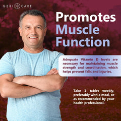 Pack of 12 GeriCare Vitamin D 50,000 IU weekly supplement