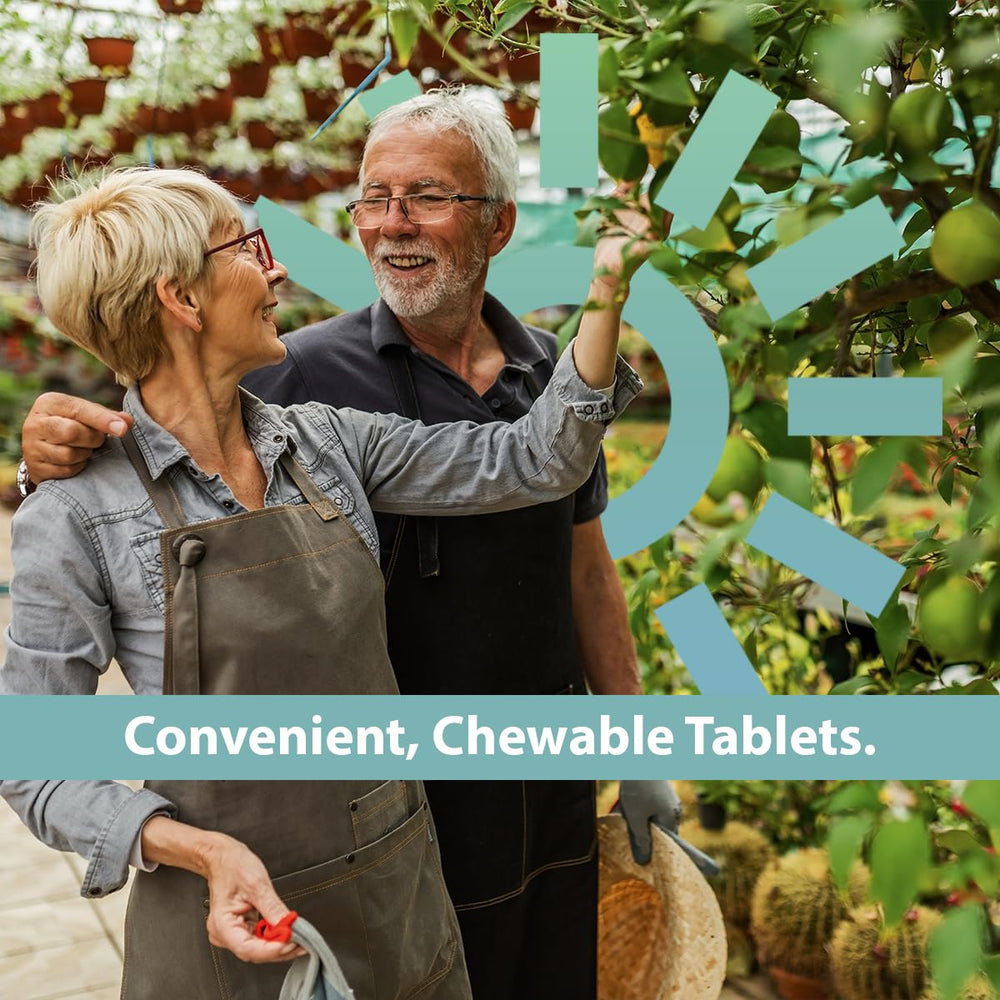 Portable travel-friendly pack of 36 chewable aspirin