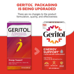 12 oz Geritol bottles in a 3-pack packaging